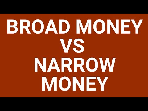 Broad money vs narrow money