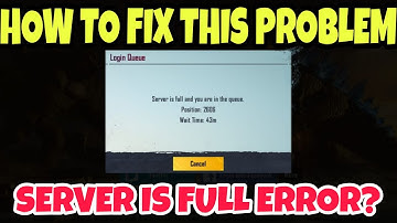 PUBG MOBILE SERVER IS FULL AND YOU ARE IN THE QUEUE PROBLEM FIX || LMG 2021