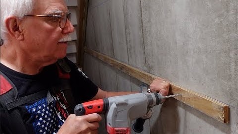 Furring Strips on Concrete Wall