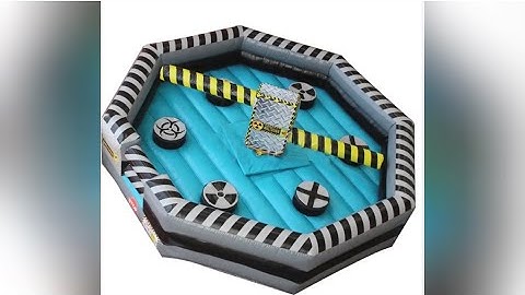 New Inflatable Toxic Meltdown Wipeout Eliminator Inflatable Wipeout Bouncer Game Sweeper for Adults