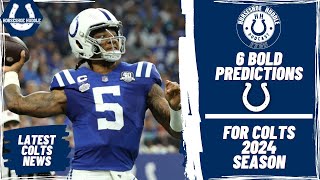 Indianapolis Colts: 6 Bold Predictions for the 2024 Season | Horseshoe Huddle Podcast