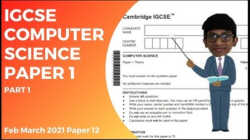 How to solve IGCSE Computer Science Paper1 - 0478/12/f/m/2021/ Part-1/0478/latest past paper/IGCSE