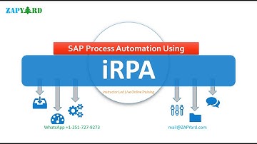 SAP Process Automation Using iRPA Training Starts July 9. 2022