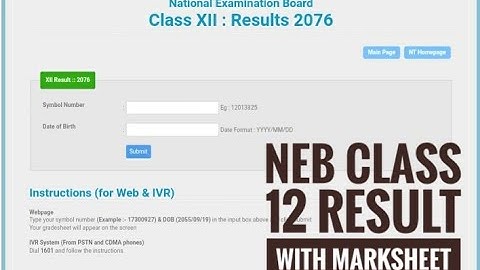 Grade 12 Result With MarkSheet, 2076|| NEB || By Dhiraj Sah
