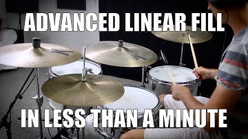 Advanced Linear Fill in less than a Minute - Daily Drum Lesson