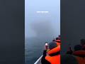 There is a lot of fog. This giant ship will give you chills!