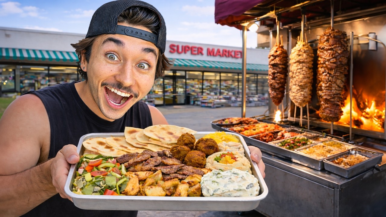 Eating at Random Super Markets For 24 Hours...