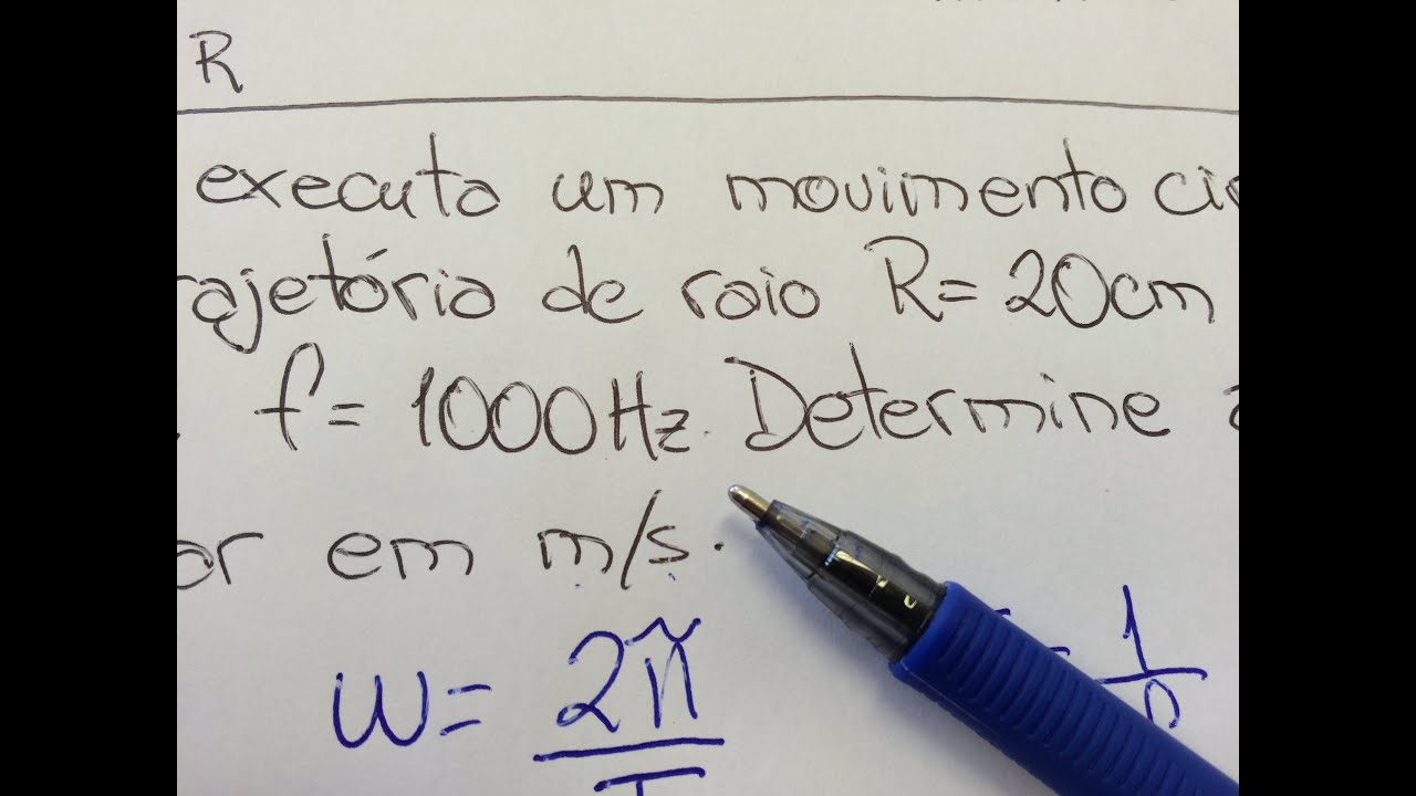 FBNET | Cn5 – Velocidade escalar no movimento circular em m/s usando raio em cm e frequência em Hz physical education