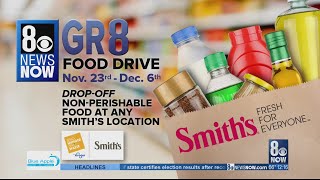 GR8 FOOD DRIVE: Drop off non-perishable food at any Smith's grocery location