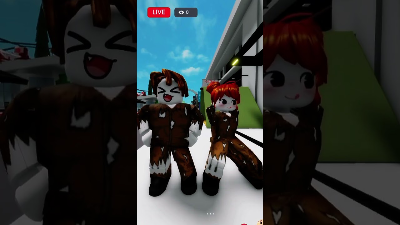 Two poor Bacons saw two rich people dancing and then this happened 😱 #roblox #shorts
