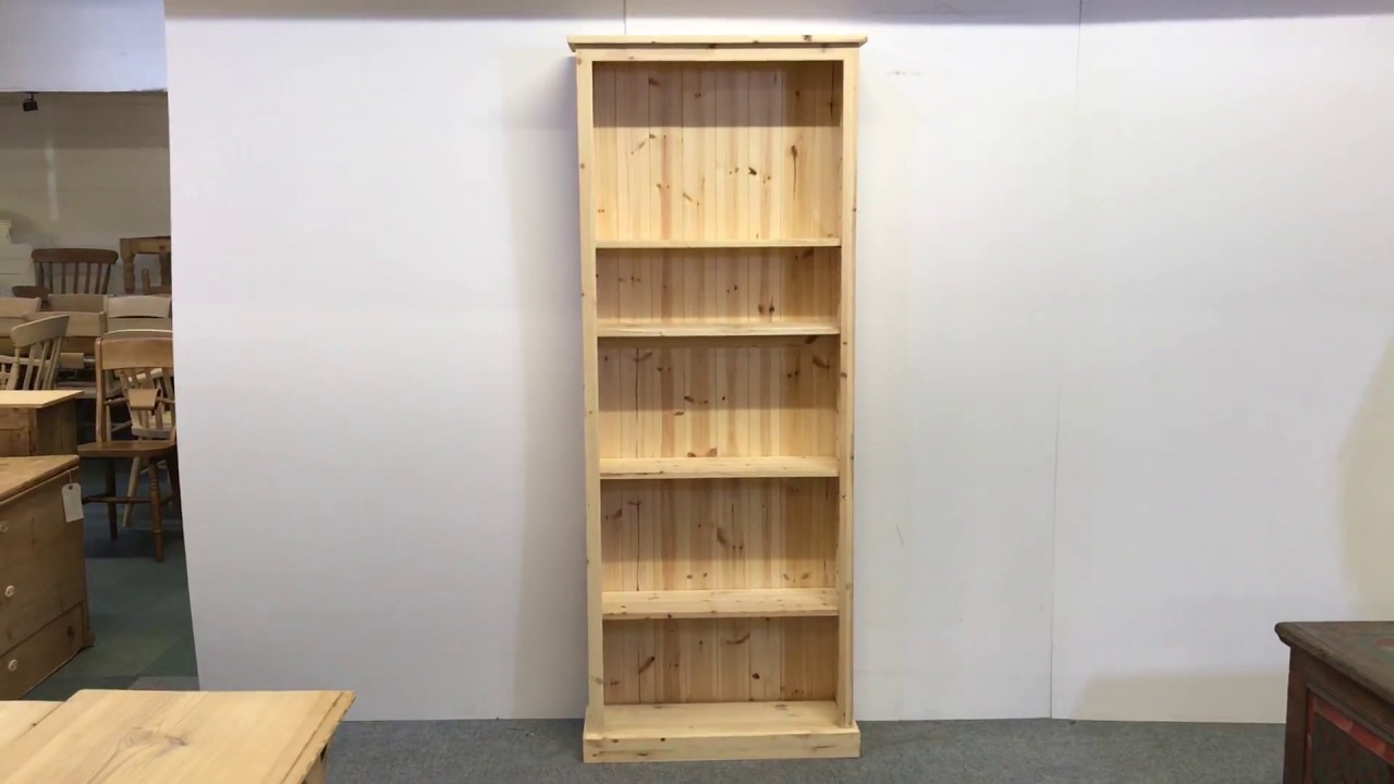 New Pine Made To Measure Bookcase With Adjustable Shelves