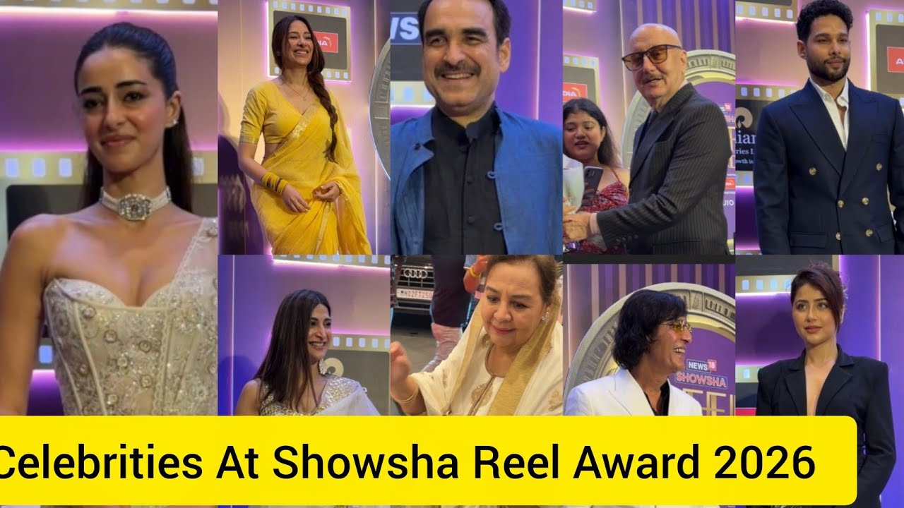Showsha Reel Award 2026 Ananya Pandey Siddhant Chaturvedi Chunky Pandey Pankaj Tripathi And More ❤️