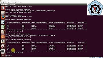 MySQL Tutorial - Mengelola Transaksi Pada Database Pendaftaran Nikah