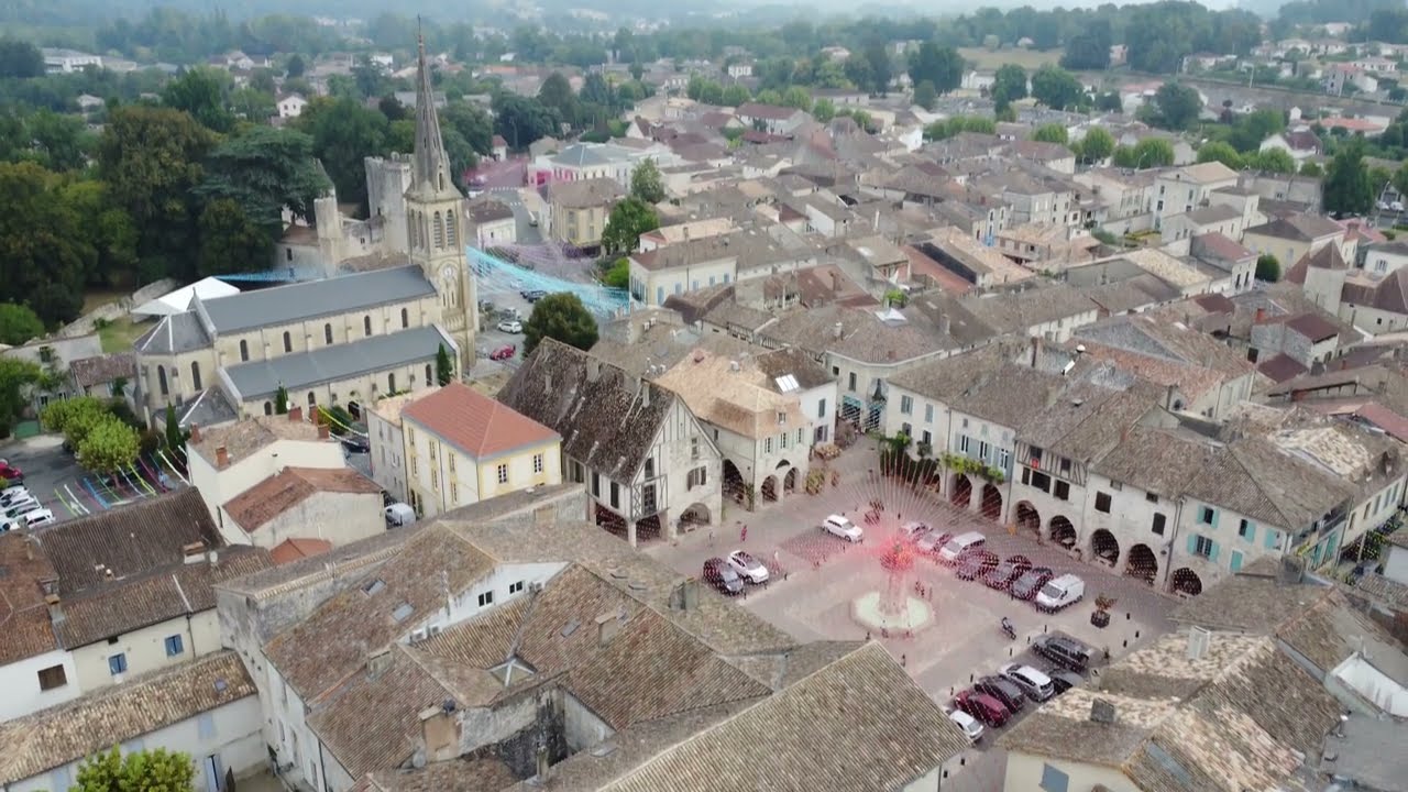 Eymet... From The Air | Dordogne, France | DJI | 4K UHD