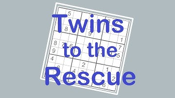 Sudoku Primer 195 - Twins to the Rescue - Learn How Twins Can Help a Lot