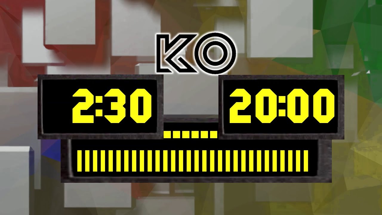 BCG 20 Minutes Countdown (6 Round Timer 2:30 Rest 1:00) Remix World ...