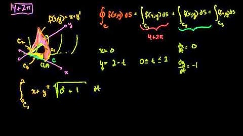 01   Line integrals for scalar functions   04   Line integral example 2 part 2