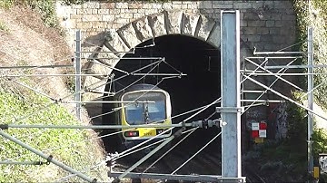 2 x IE 29000 Class DMU Trains - Vico Road Tunnel, Dalkey