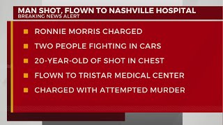 Man shot, flown to Nashville hospital