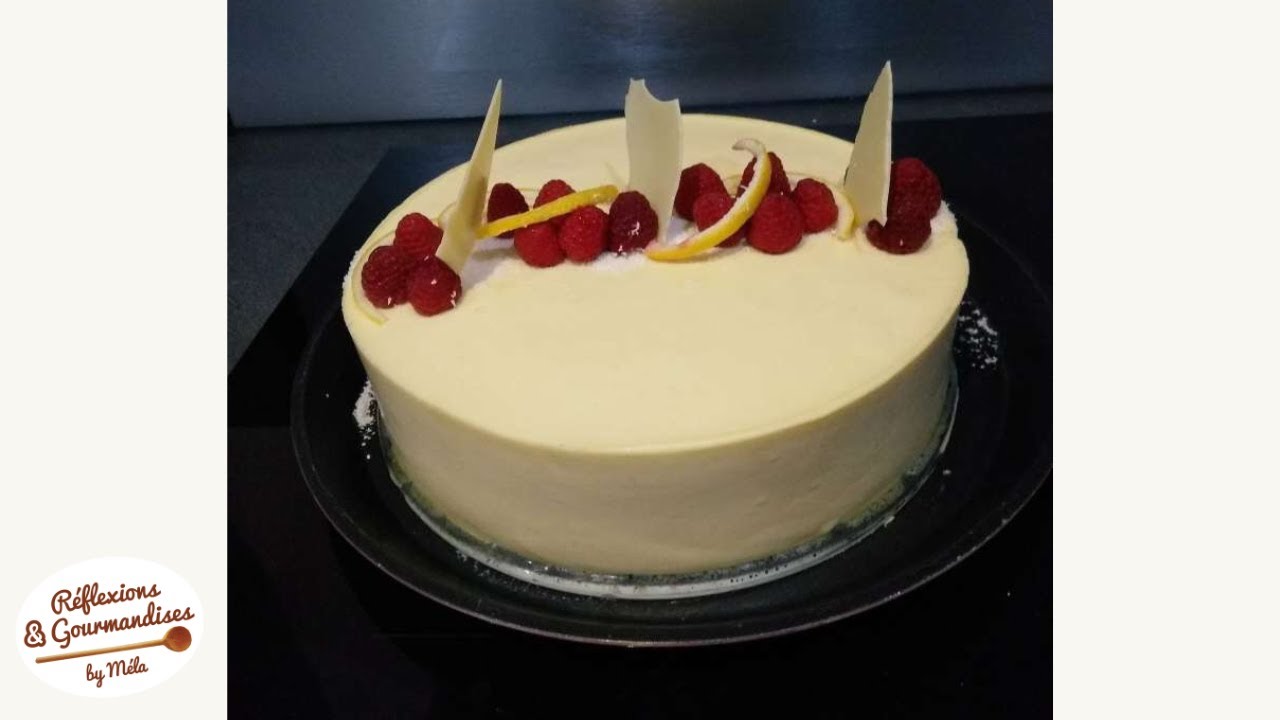 Entremet citron framboise coco