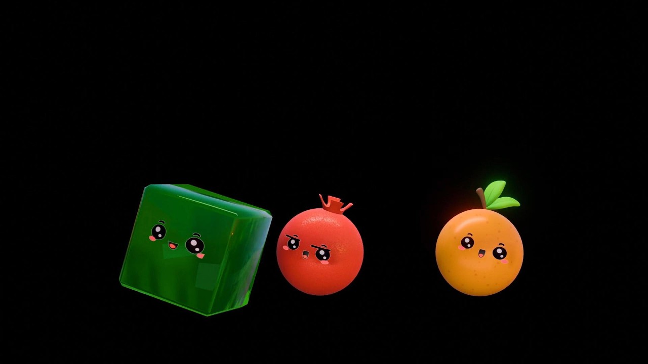 2 Hours JellyBerry 🍭 Dancing Fruits 🍊Kids Sensory Video