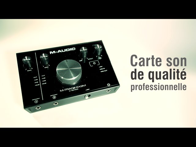 Carte son M-AUDIO M-TRACK 2x2 M pour l'enregistrement audio (vidéo de La  Boite Noire) 