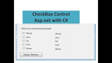 Checkbox control in asp.net with c# | Tybscit Sem 5 | Advanced Web Programming Tutorial | Lecture13