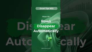 Hide Rows Based on Cell Value in Excel Automatically — No VBA Needed! #Shorts #ExcelTips
