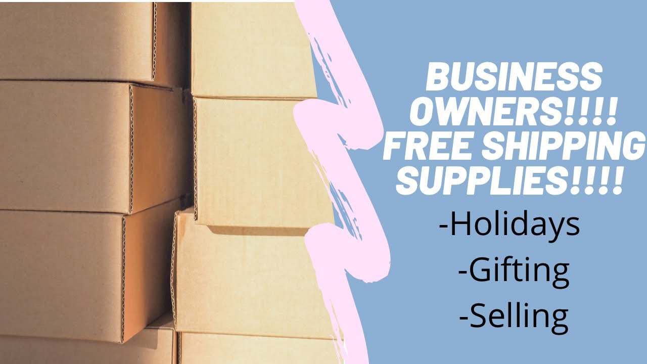 FREE SHIPPING SUPPLIES FOR YOUR BUSINESS!!! YouTube