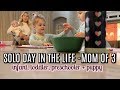 SOLO DAY IN THE LIFE OF A MOM WITH 3 KIDS AND A PUPPY | Tara Henderson