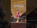 Finally got to see her iconic bow in person! #yujawang #rachmaninoff #piano #dress #concert