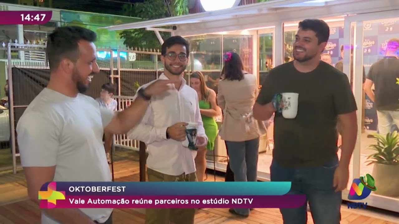 Oktoberfest: Vale Automação reúne parceiros no estúdio NDTV