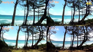 Firefly 8S-90 vs Yi2 vs SJCam SJ7 vs ThiEye T5 - 4K@30fps + SuperView