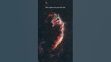 Processing the beautiful veil nebula 🔭 #astrophotography #nebula #space #nightsky