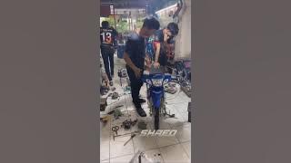 Motor drag karisma 500cc baru nyala dan siap tempur (ngeriii cuk)