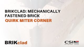BRIKclad Installation 10: Quirk Miter Corner