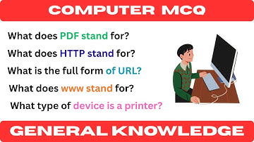 Computer Basics MCQ | Computer General Knowledge Quiz for Competitive Exams