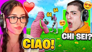 Mi FINGO una RAGAZZA CARINA e RIMORCHIO gli YouTubers su Fortnite!