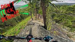 This trail had a feature that REALLY tested my skill level!