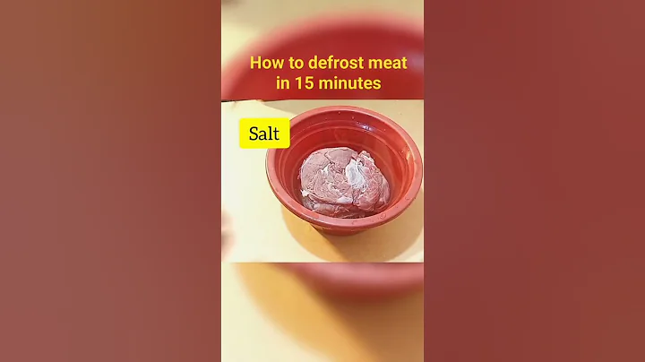 How To Defrost Frozen Meat In 15 minutes #lifehacks#shorts  #problemsolved #defrost