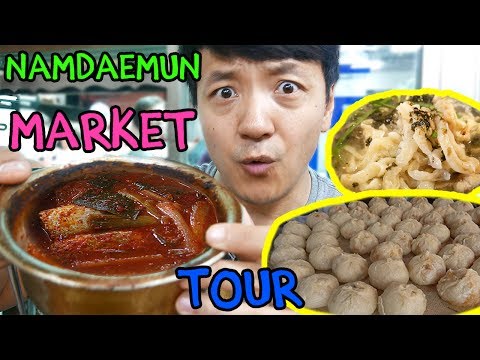 Street Food Tour of LARGEST TRADITIONAL Market in Korea: Namdaemun Market