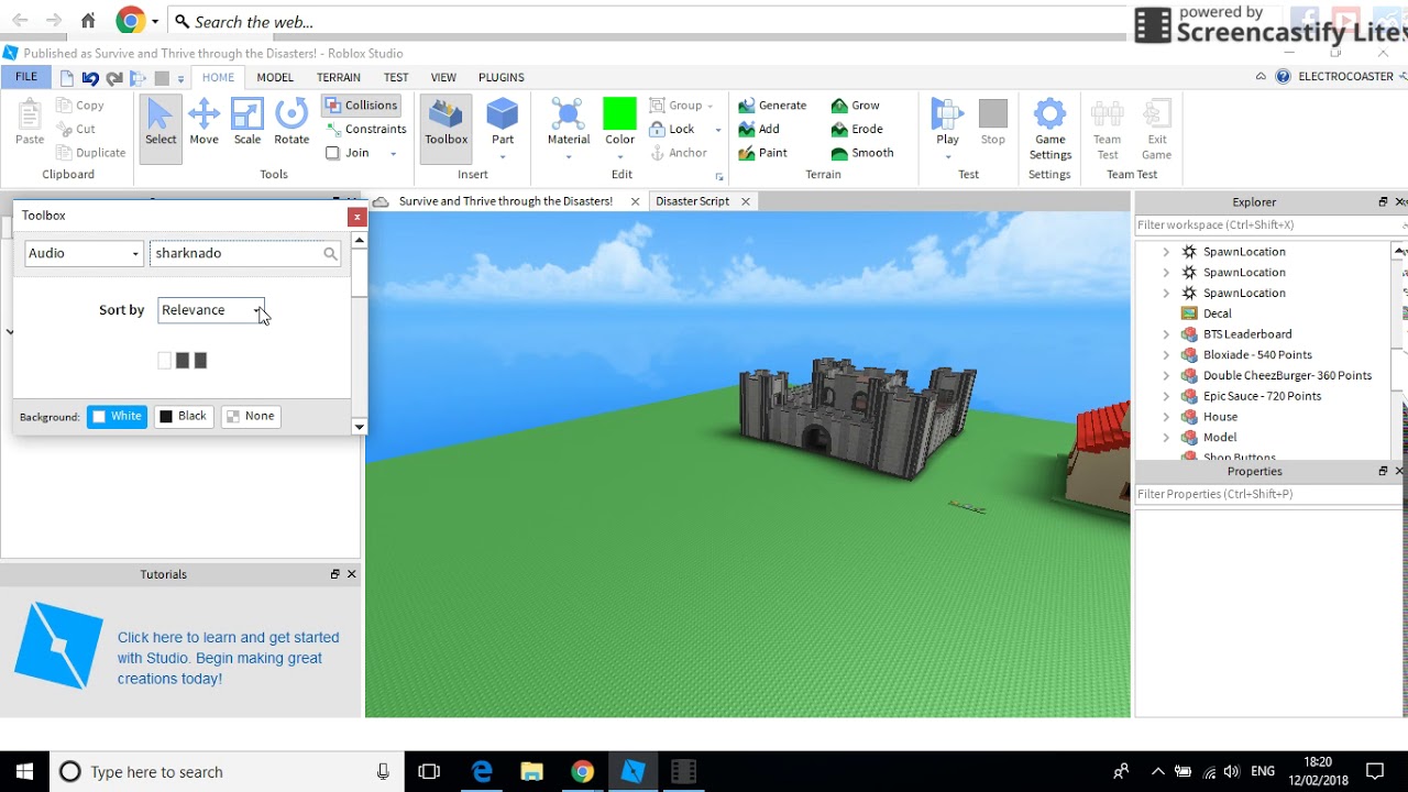 how to create custom audio in roblox studio