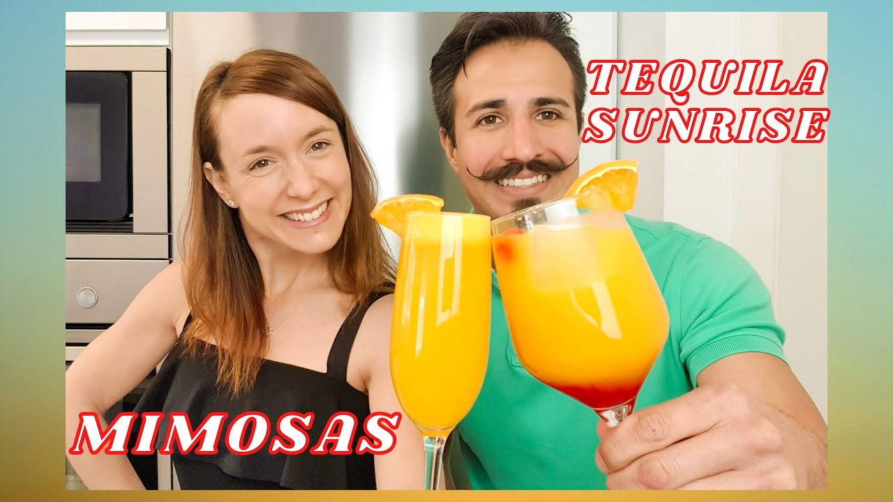 MIMOSA y TEQUILA SUNRISE // COCKTAIL PERFECTO para BRUNCH // LAS MEJORES BEBIDAS