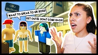 KICKED OUT OF THE HOTEL AND ARRESTED! - ROBLOX - HILTON HOTEL v5