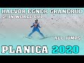 Halvor egner granerud landet auf 2 platz bei der skiflug wm in planica alle 4 sprnge