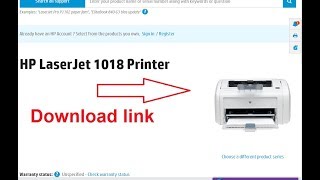 How To Hp Laserjet 1018 Printer Driver Download Youtube