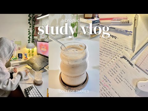📚 48HR STUDY VLOG | studying german & java, lots of note-taking, and productive nights 📝 ft. Ponder💭