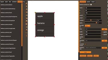 How to use feathers list