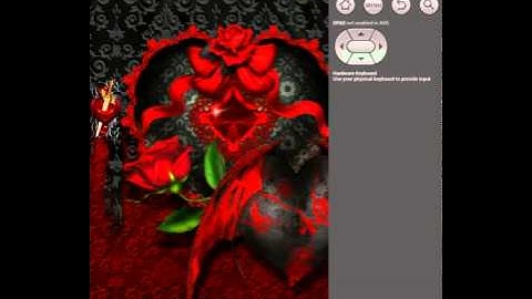 Android: TSF Shell Launcher Theme Red Black Goth Hearts