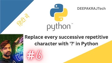 Replace every successive repetitive character with 